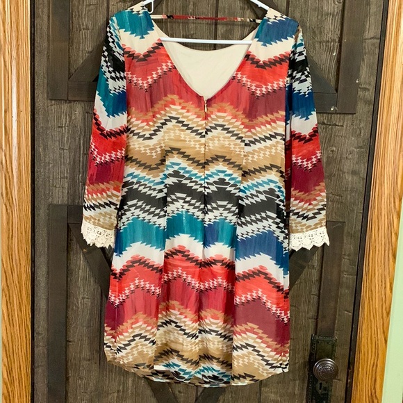 Speechless Aztec southwestern style Dress Size 9 - Picture 2 of 4